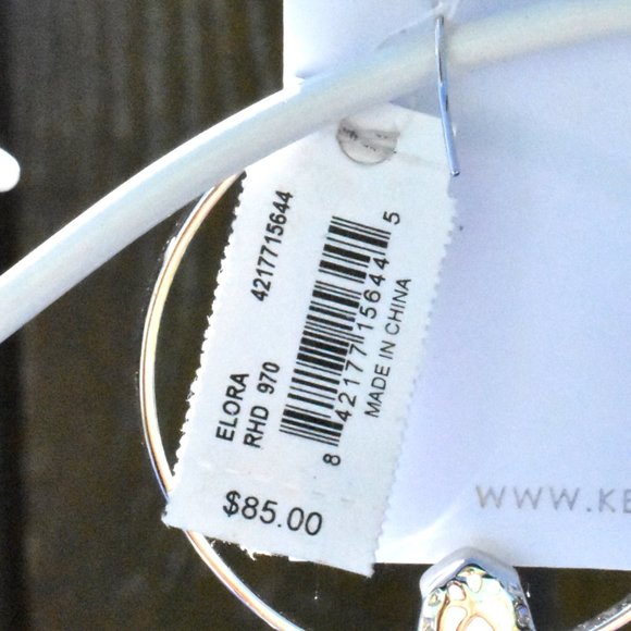 Kendra Scott Jewelry Kendra Scott Elora Drusy Silver Hoop Earrings Poshmark
